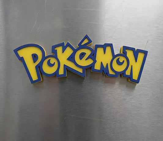 Pokémon Logo Magnet (Blue and Yellow)