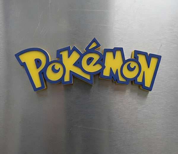 Pokémon Logo Magnet (Blue and Yellow)