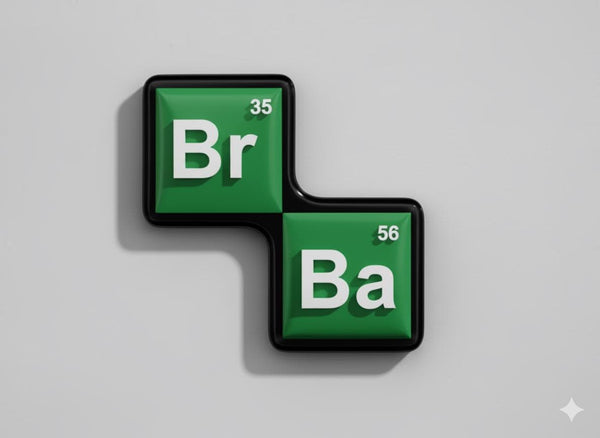 Breaking Bad Magnet - Br + Ba Element Tiles
